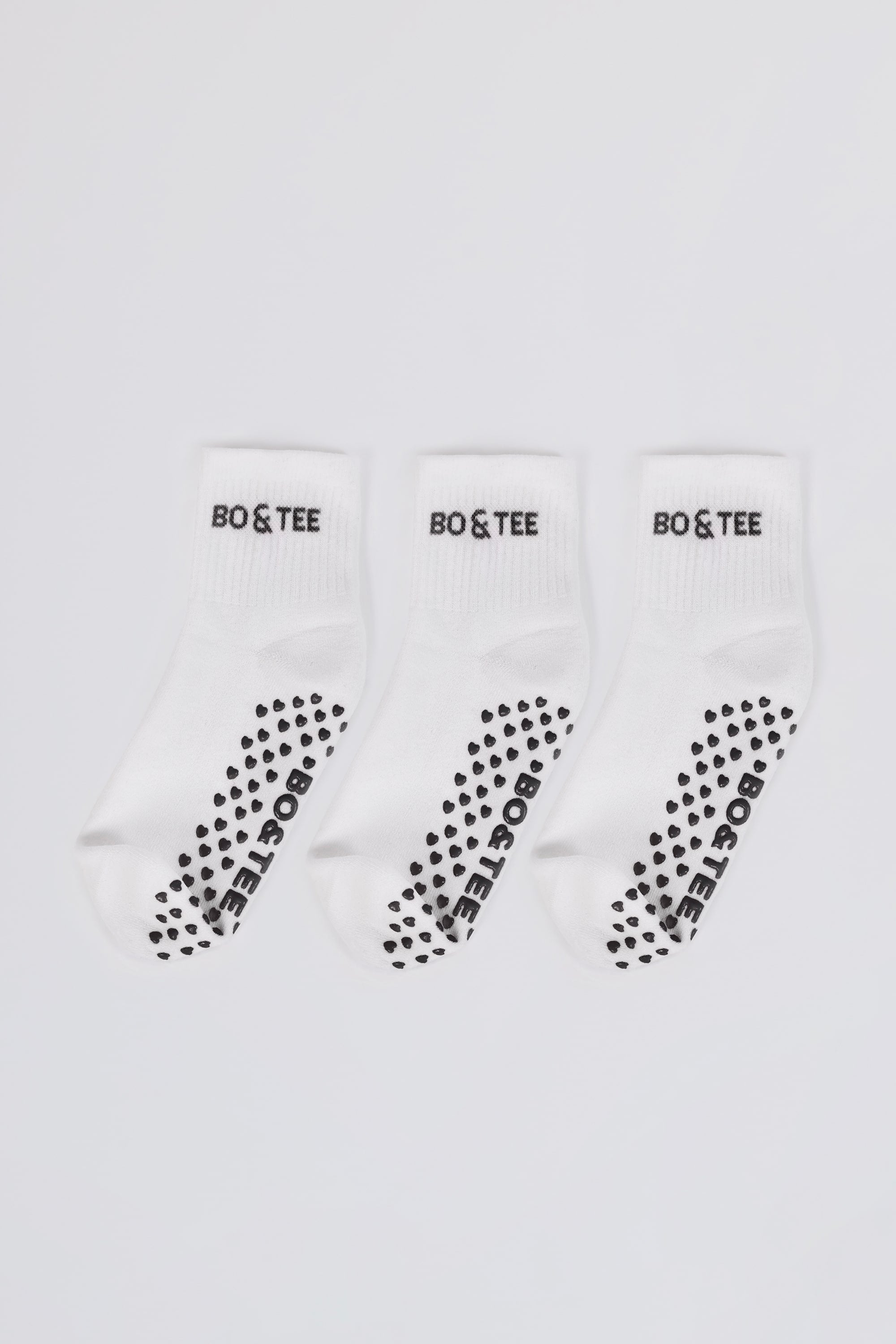 Pilates 3-Pack Socks Bundle in White